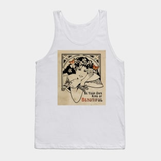 Vintage Woman Design with updated Twist Tank Top